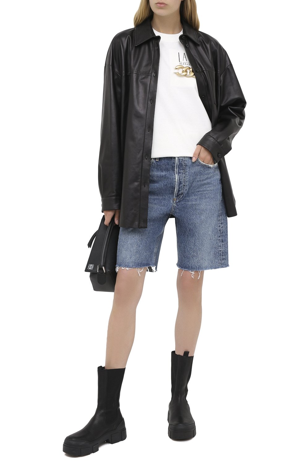 Хлопковая футболка ALEXANDER WANG, арт. 1CC2201380, фото 2
