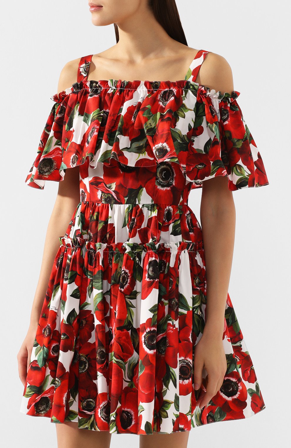 Хлопковое платье DOLCE & GABBANA, арт. F63X7T/HS5DP, фото 3