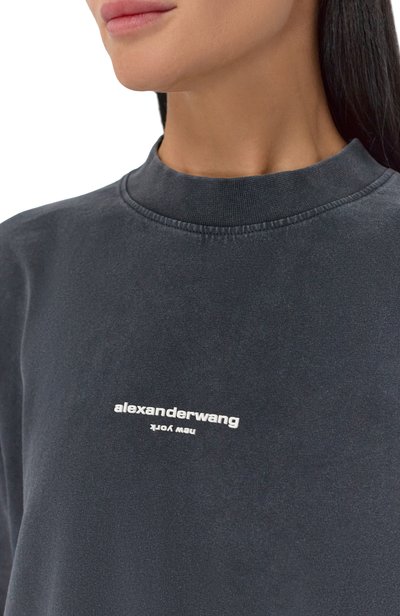 Хлопковый лонгслив ALEXANDER WANG черного цвета по цене 33100 руб., арт. UCC3261908, фото 5 Хлопковый лонгслив ALEXANDER WANG, арт. UCC3261908, фото 5