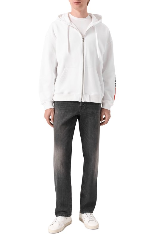 Хлопковая толстовка Diesel A20022/0GEAD Белый  A20022/0GEAD Фото 2