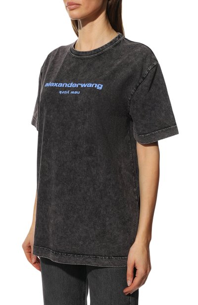 Хлопковая футболка ALEXANDER WANG, арт. UCC1221497, фото 3