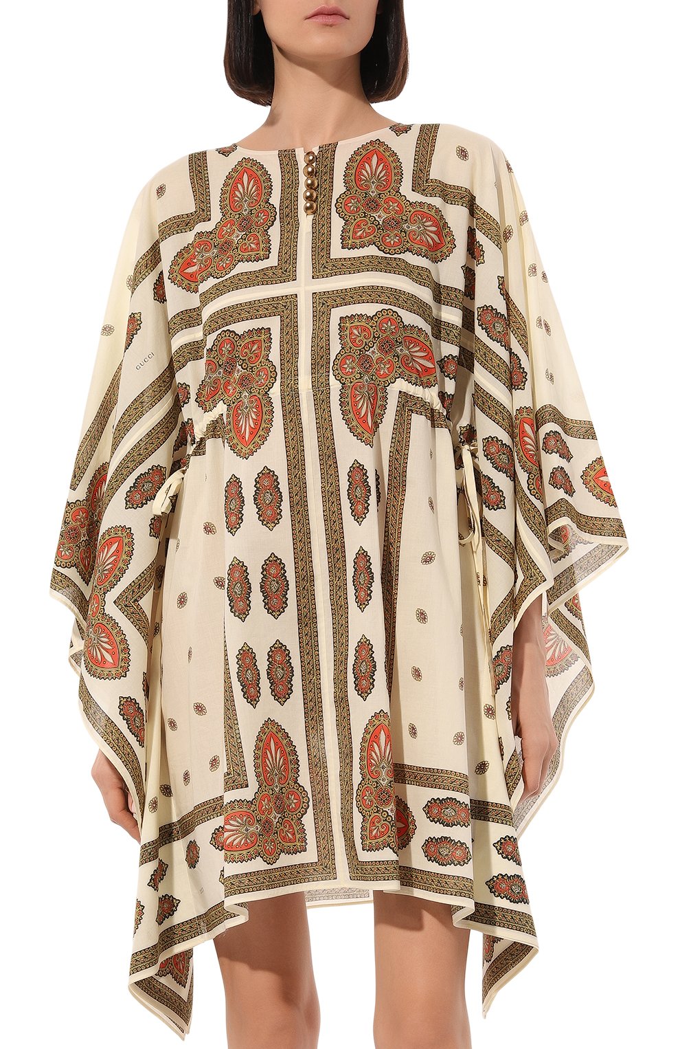 Хлопковая туника GUCCI, арт. 621037 ZAET1, фото 3