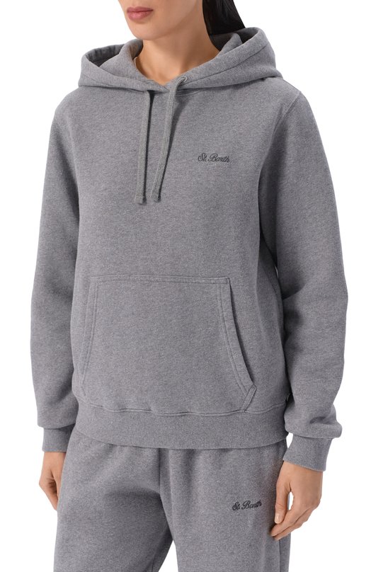 Хлопковое худи MC2 Saint Barth VRG0001-00657I/VIRGINIA Серый  VRG0001-00657I/VIRGINIA Фото 3