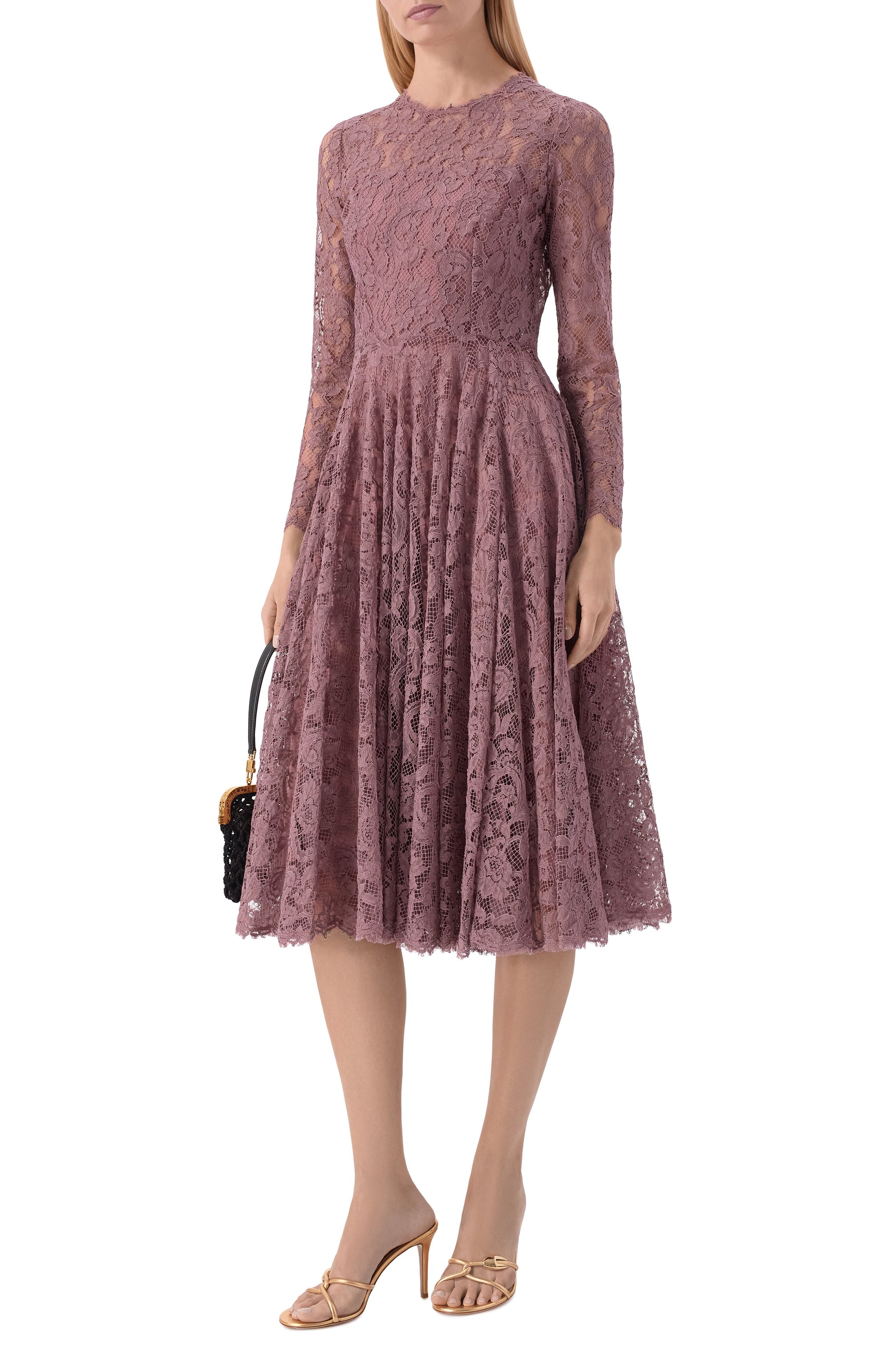 Платье из хлопка и вискозы DOLCE & GABBANA, арт. F6TJ0T/ILMDR, фото 2