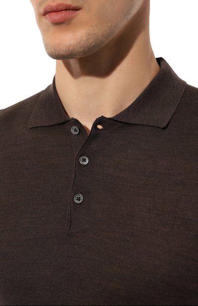 Шерстяное поло CORNELIANI, арт. 94M529-9425126, фото 5