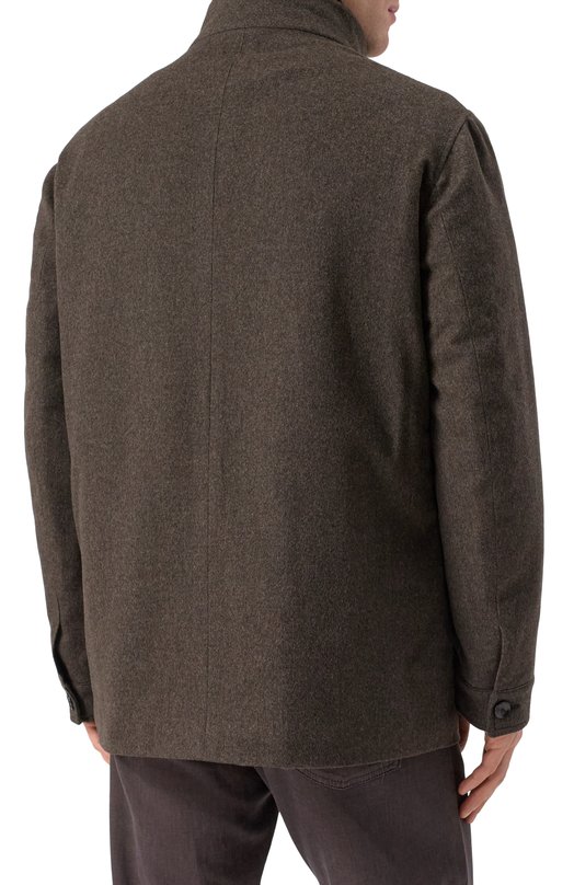 Шерстяная куртка Sartoria Latorre VALERI0/UG0706 Коричневый  VALERI0/UG0706 Фото 4