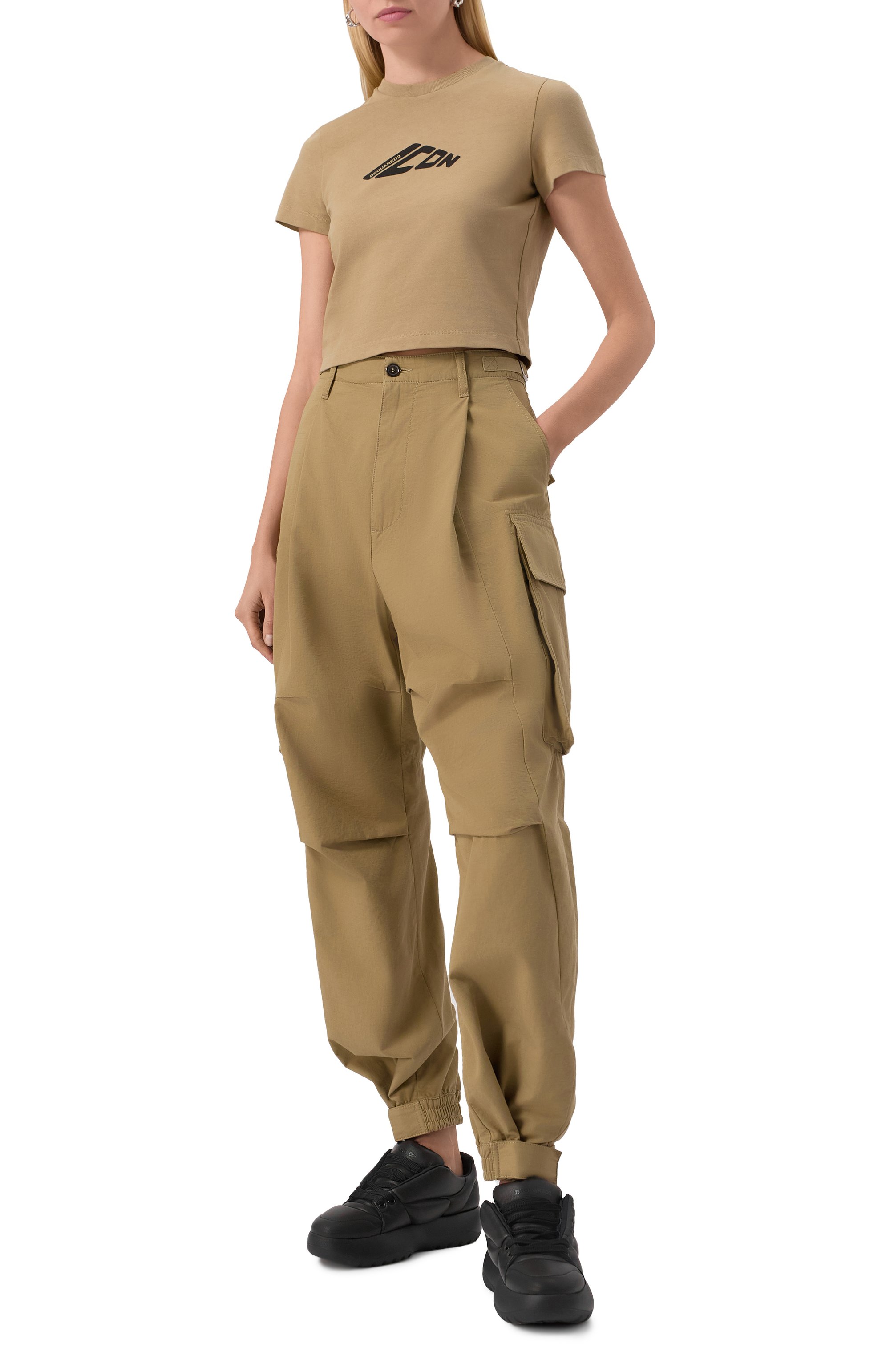 Кожаные кроссовки puffer DSQUARED2, арт. SNW0290/18908350, фото 2