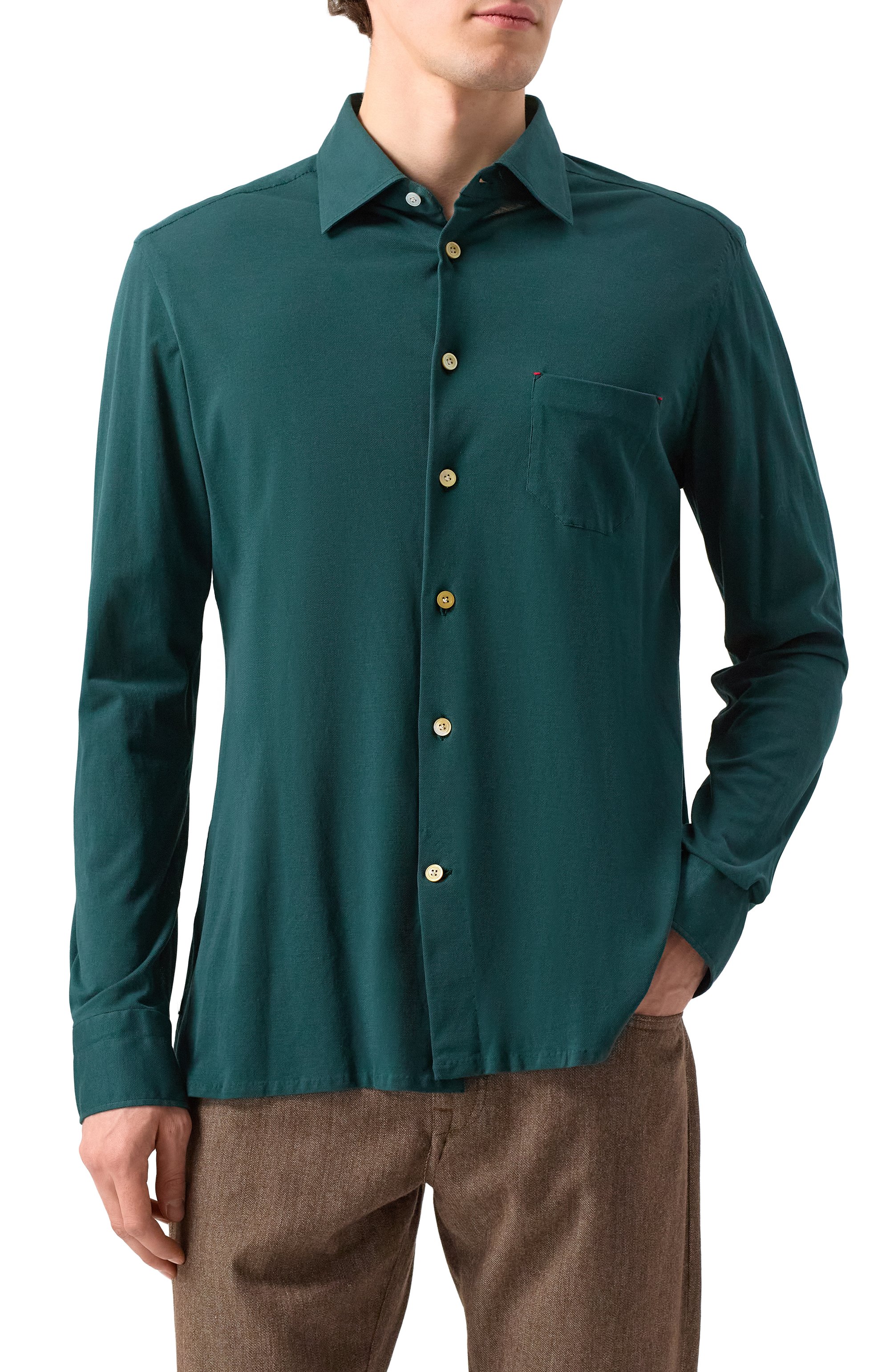 Хлопковая сорочка KITON, арт. UMCNERH08837, фото 3