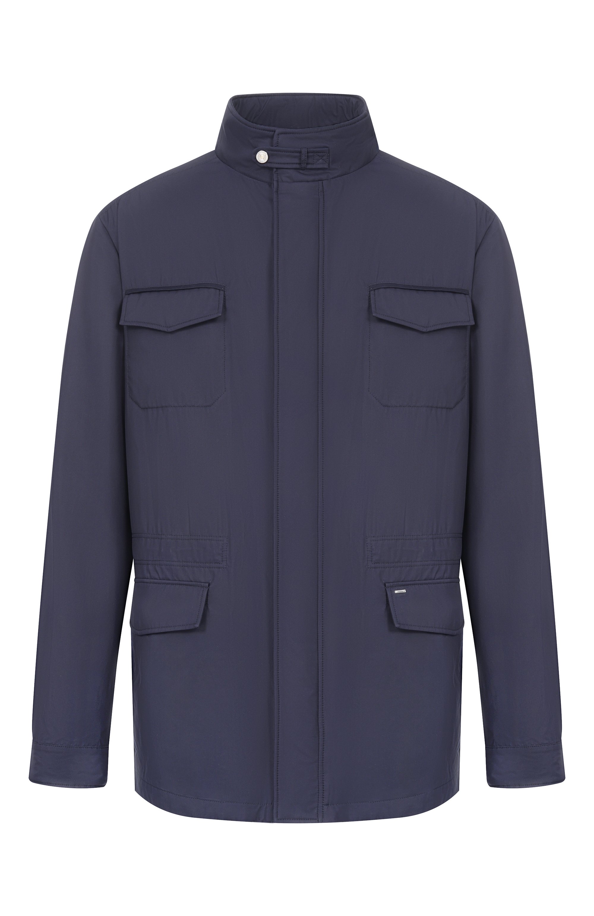 Шелковая куртка STEFANO RICCI темно-синего цвета по цене 722000 руб., арт. MDJ6200260/4934, фото 1 Шелковая куртка STEFANO RICCI, арт. MDJ6200260/4934, фото 1