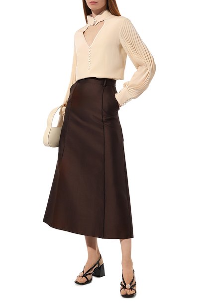 Шелковая блузка GUCCI, арт. 597073 ZAC59, фото 2