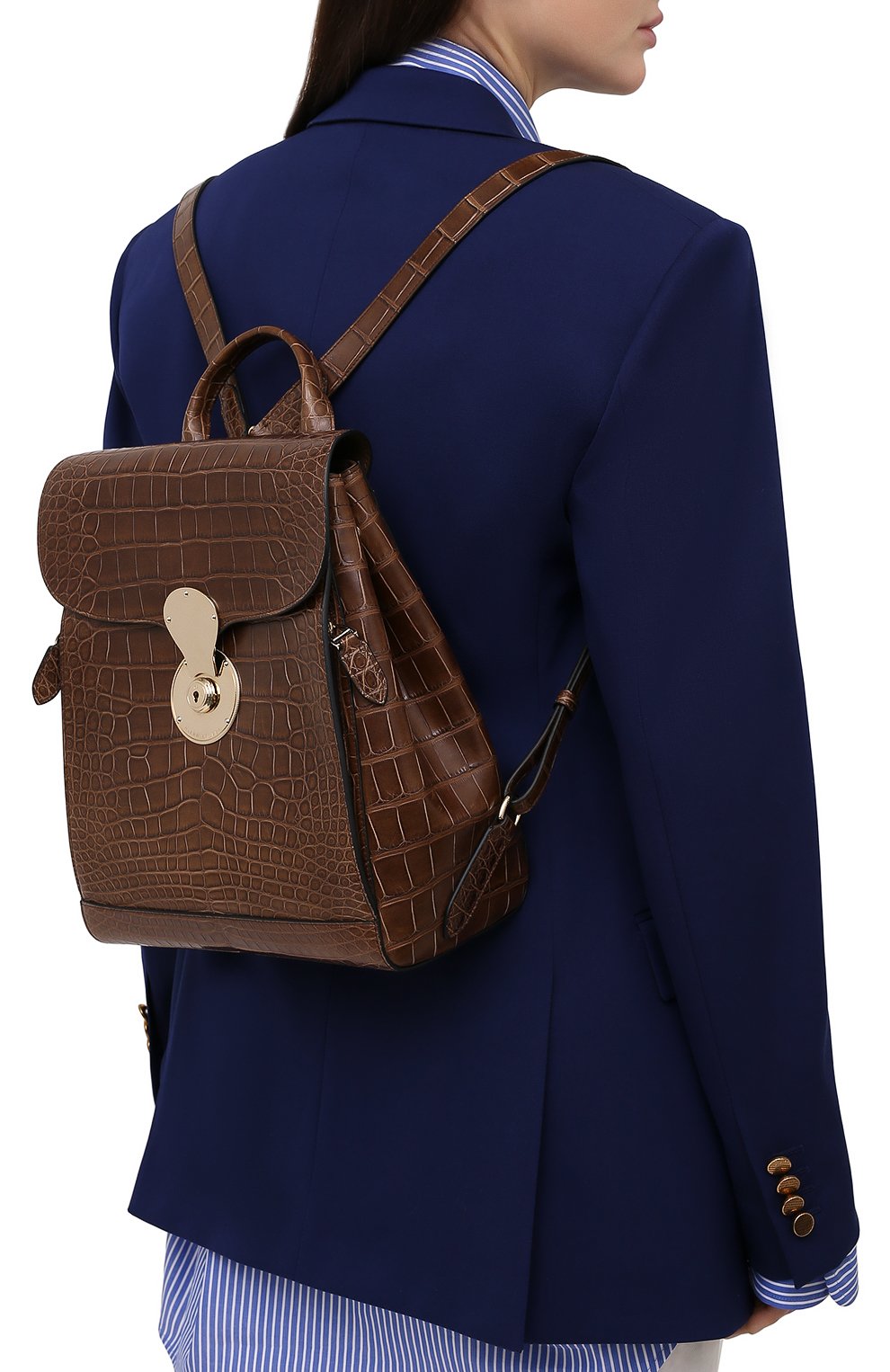 Рюкзак ricky из кожи аллигатора RALPH LAUREN, арт. 435838537/AMIS, фото 2