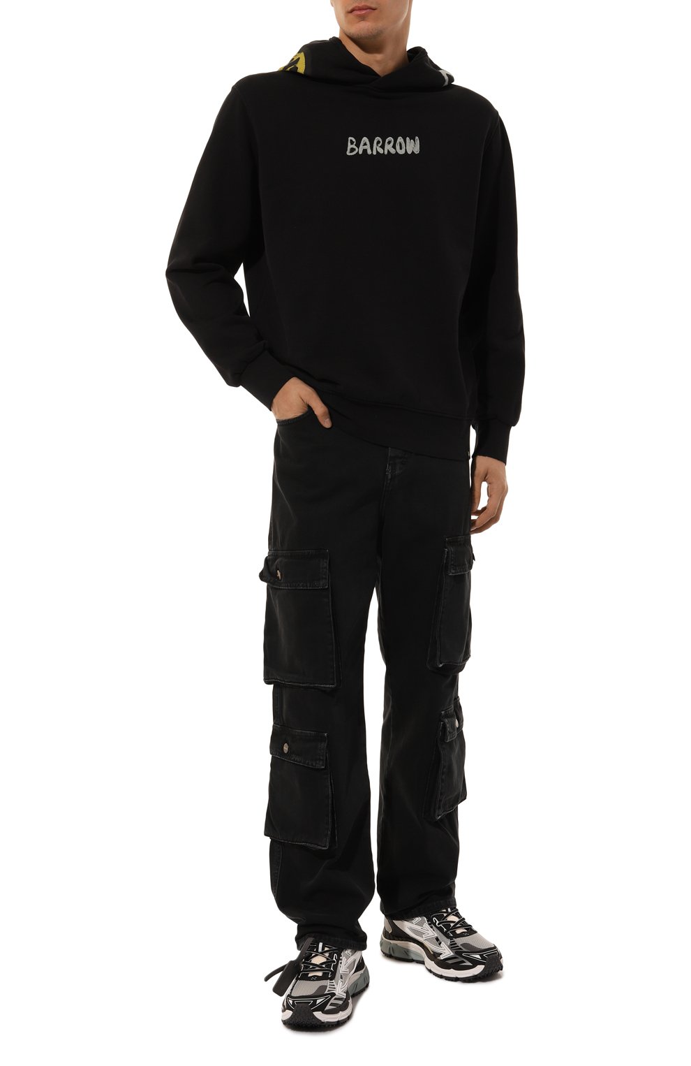 Хлопковое худи BARROW, арт. F4BWMAHS042, фото 2