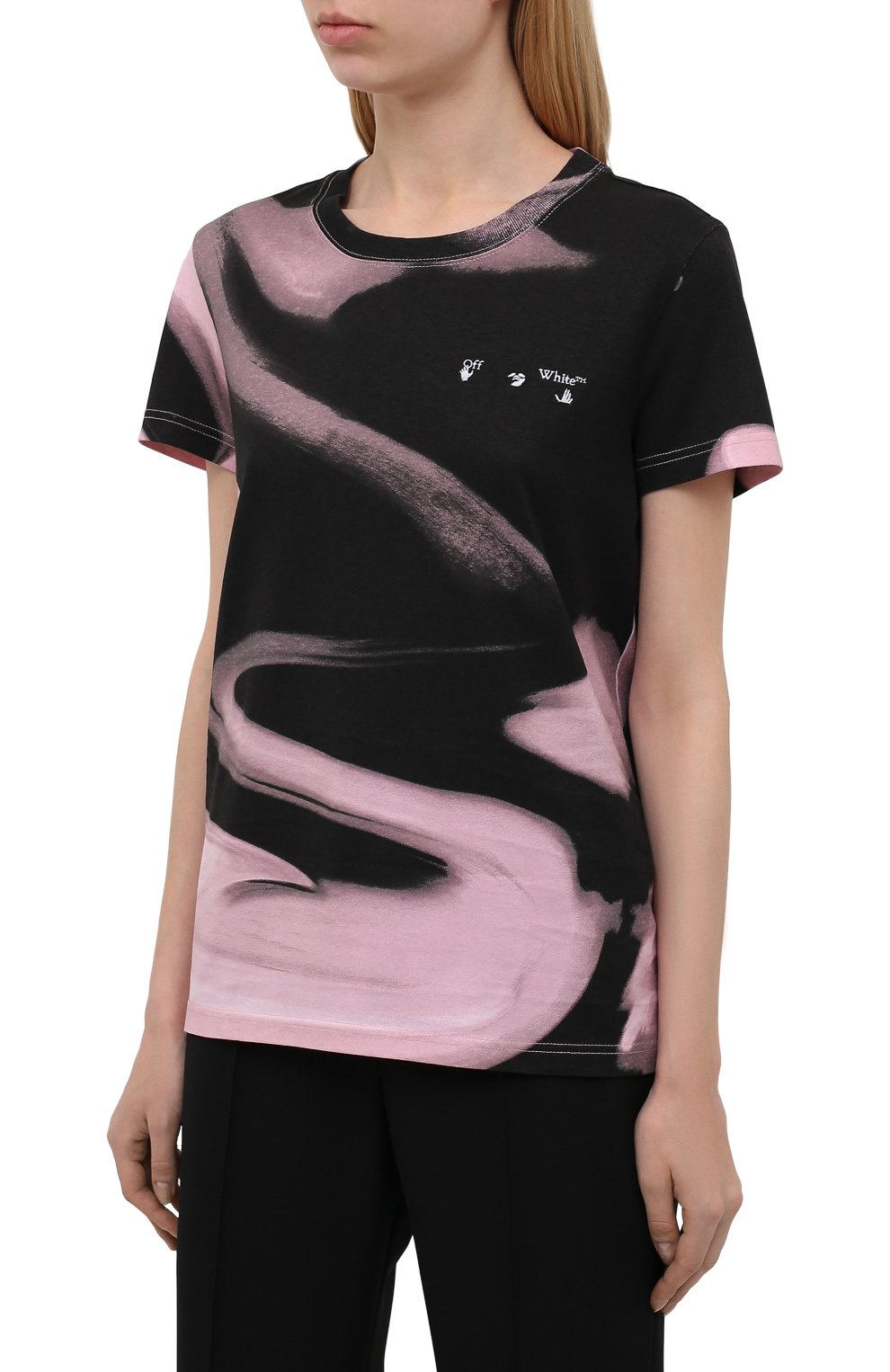 Хлопковая футболка OFF-WHITE, арт. 0WAA049R21JER002, фото 3