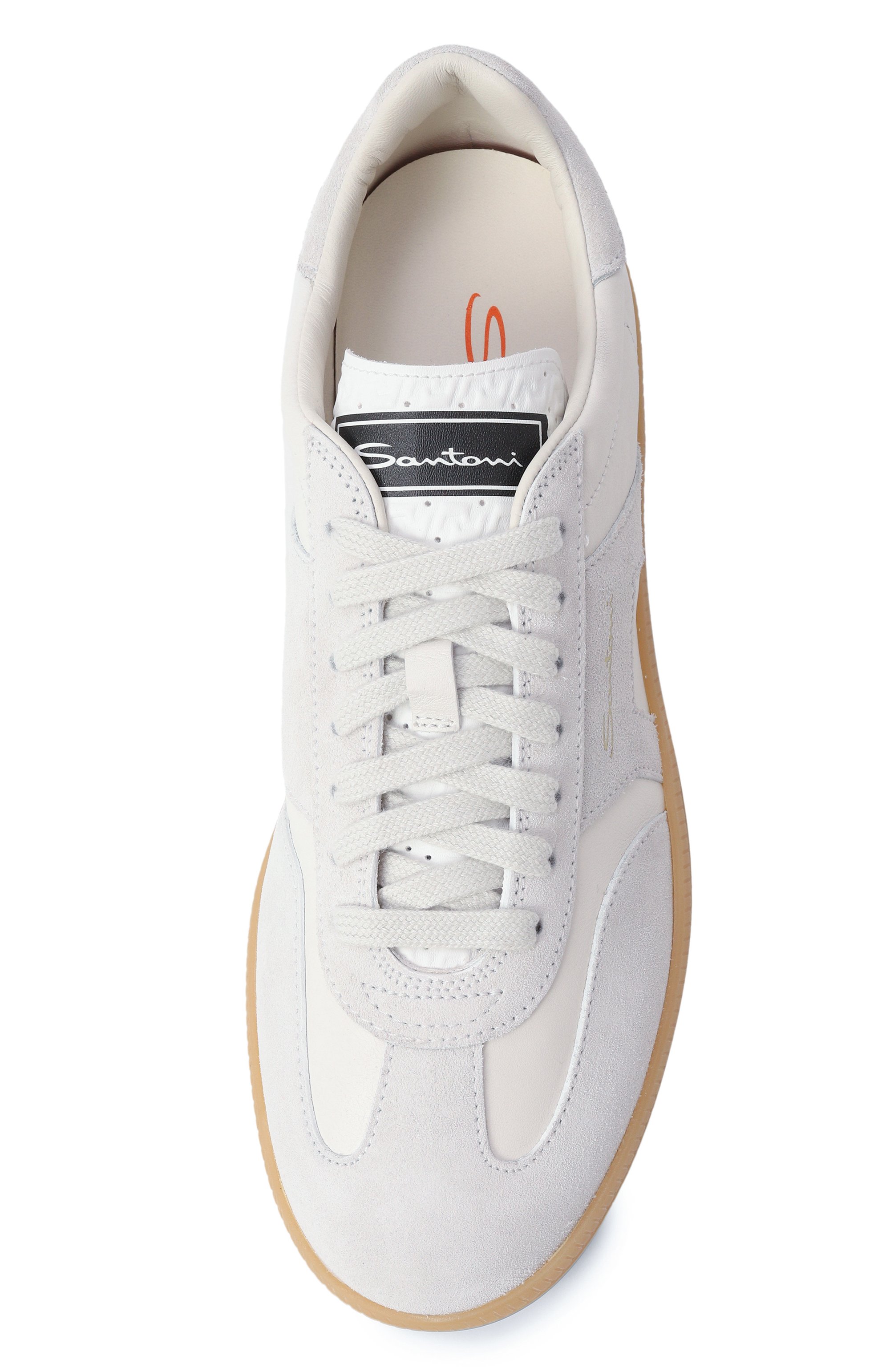 Кожаные кеды dbs oly SANTONI, арт. WBPG61244FARSLYA, фото 6