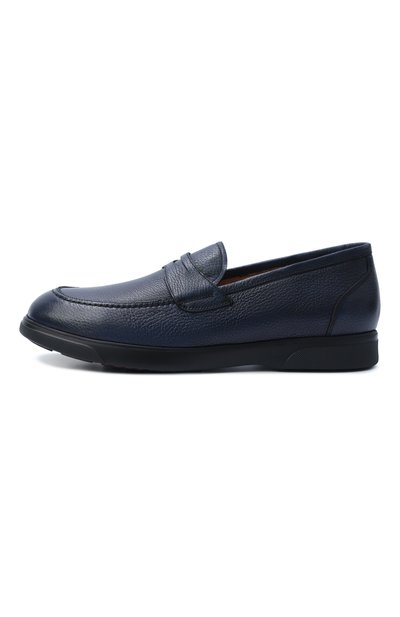 Кожаные пенни-лоферы KITON темно-синего цвета по цене 131000 руб., арт. USSA491N00126, фото 3 Кожаные пенни-лоферы KITON, арт. USSA491N00126, фото 3