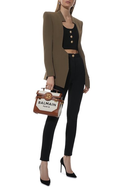 Сумка buzz 23 BALMAIN коричневого цвета по цене 175000 руб., арт. XN1DB530/TCFN, фото 3 Сумка buzz 23 BALMAIN, арт. XN1DB530/TCFN, фото 3
