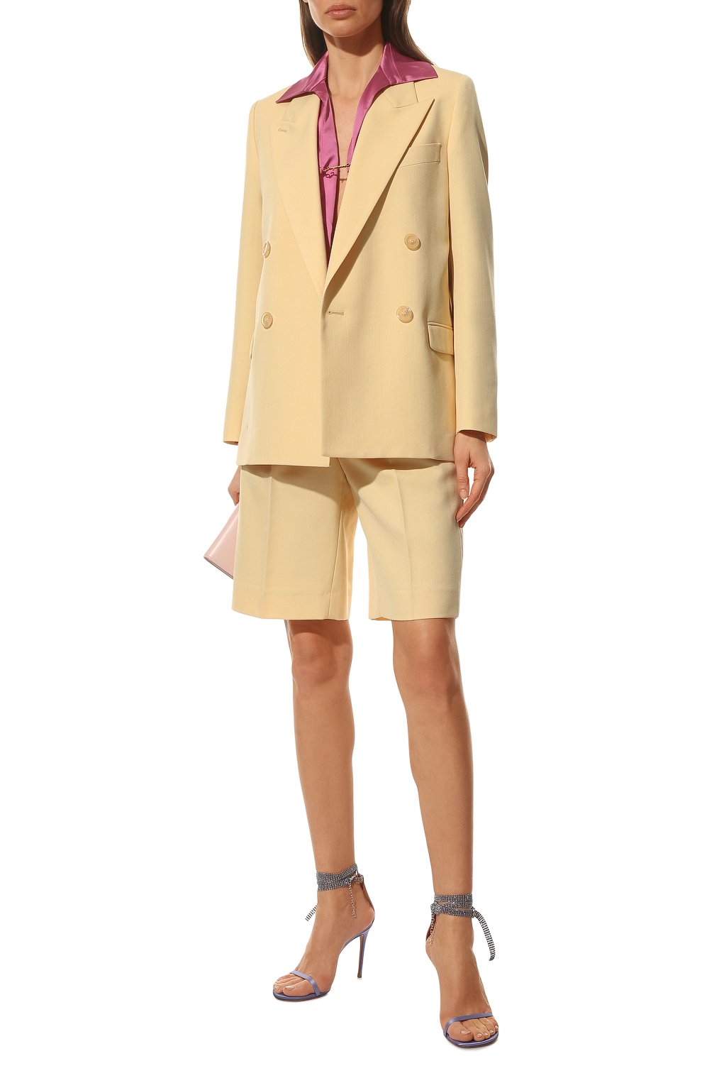 Текстильные босоножки giorgia crystal AMINA MUADDI, арт. GI0RGIA CRYSTAL SANDAL/SATIN/TANZANITE+TANZANITE C, фото 2