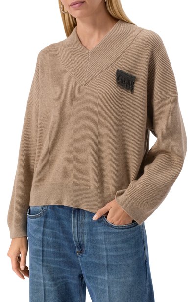 Кашемировый пуловер BRUNELLO CUCINELLI, арт. M12216302P, фото 3