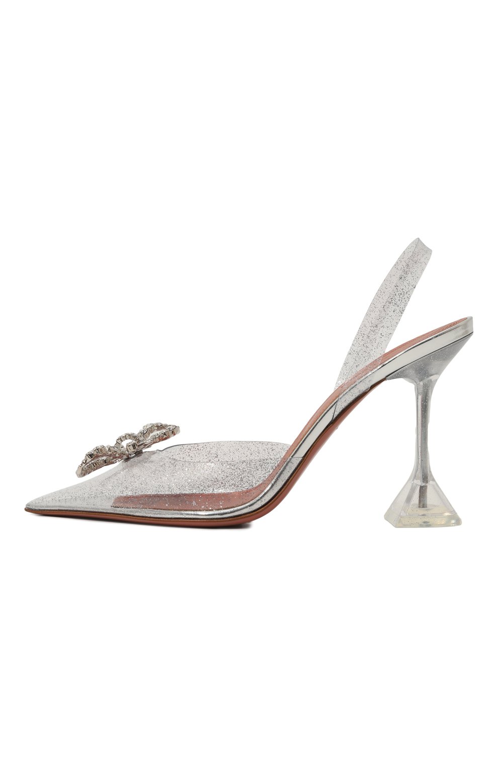 Туфли rosie glass sling 95 AMINA MUADDI, арт. R0SIE GLASS SLING 95/GLITTER PVC, фото 4