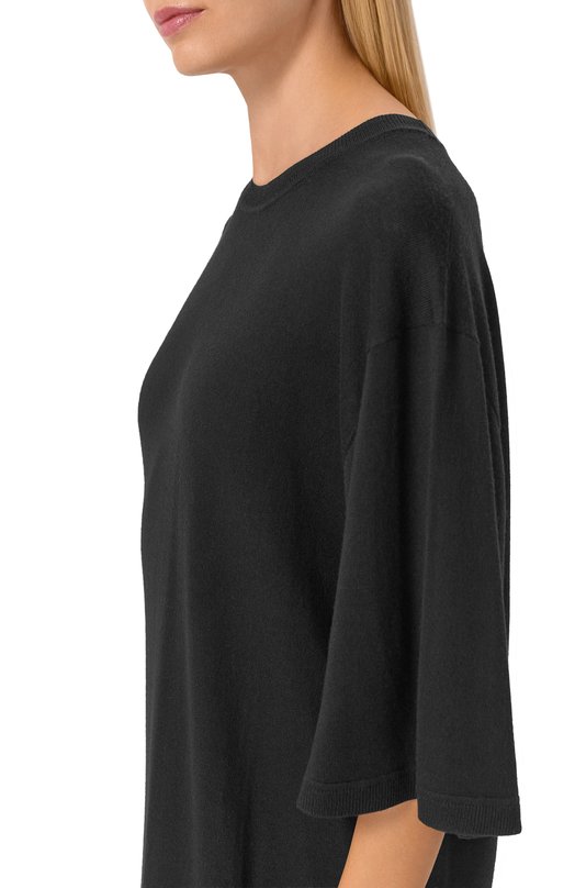 Шерстяное платье TOTEME 261-WRD0309-YA0226 Чёрный  261-WRD0309-YA0226 Фото 4