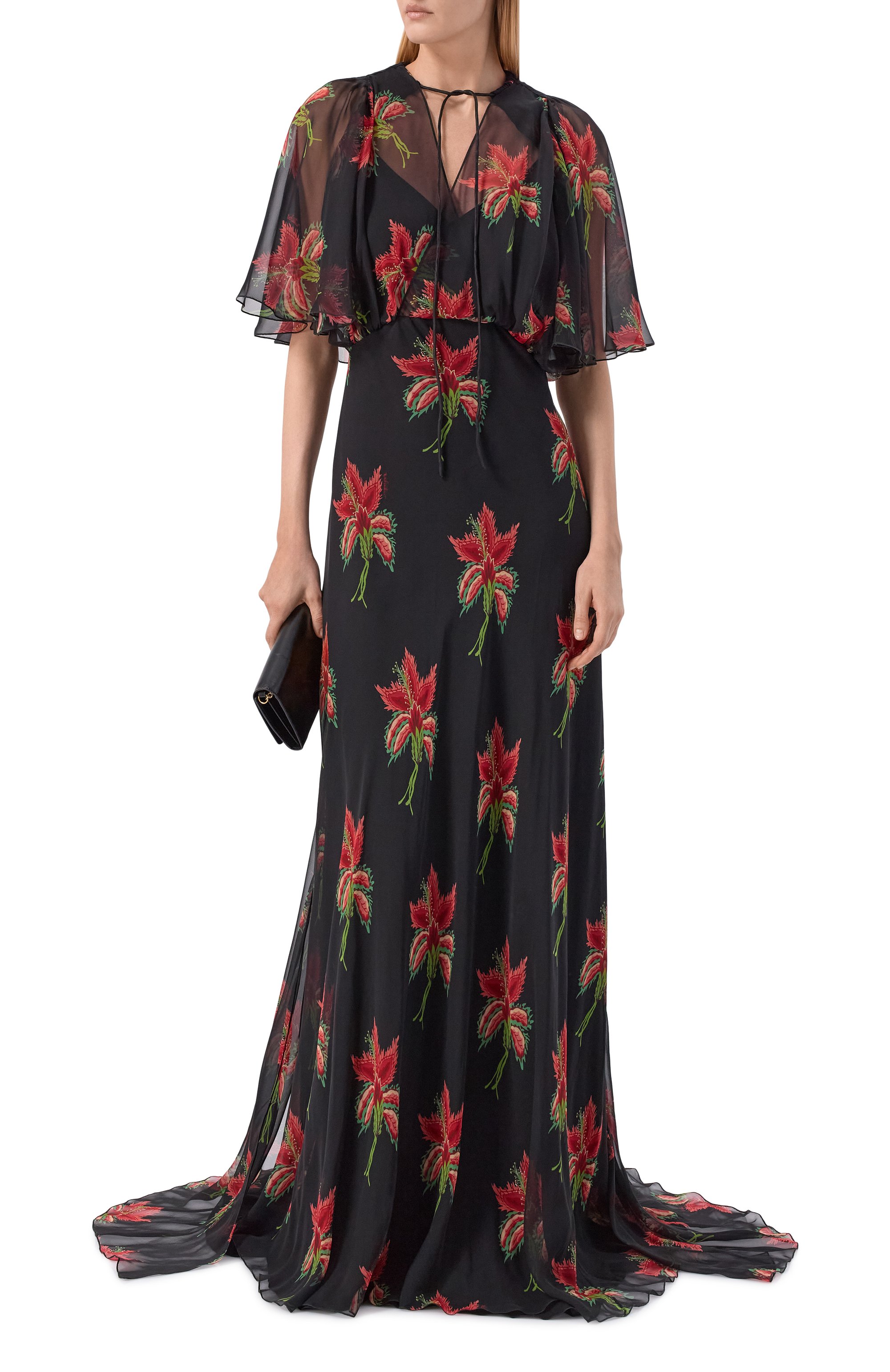 Шелковое платье VALENTINO, арт. 8B3VDMT5/A04, фото 2