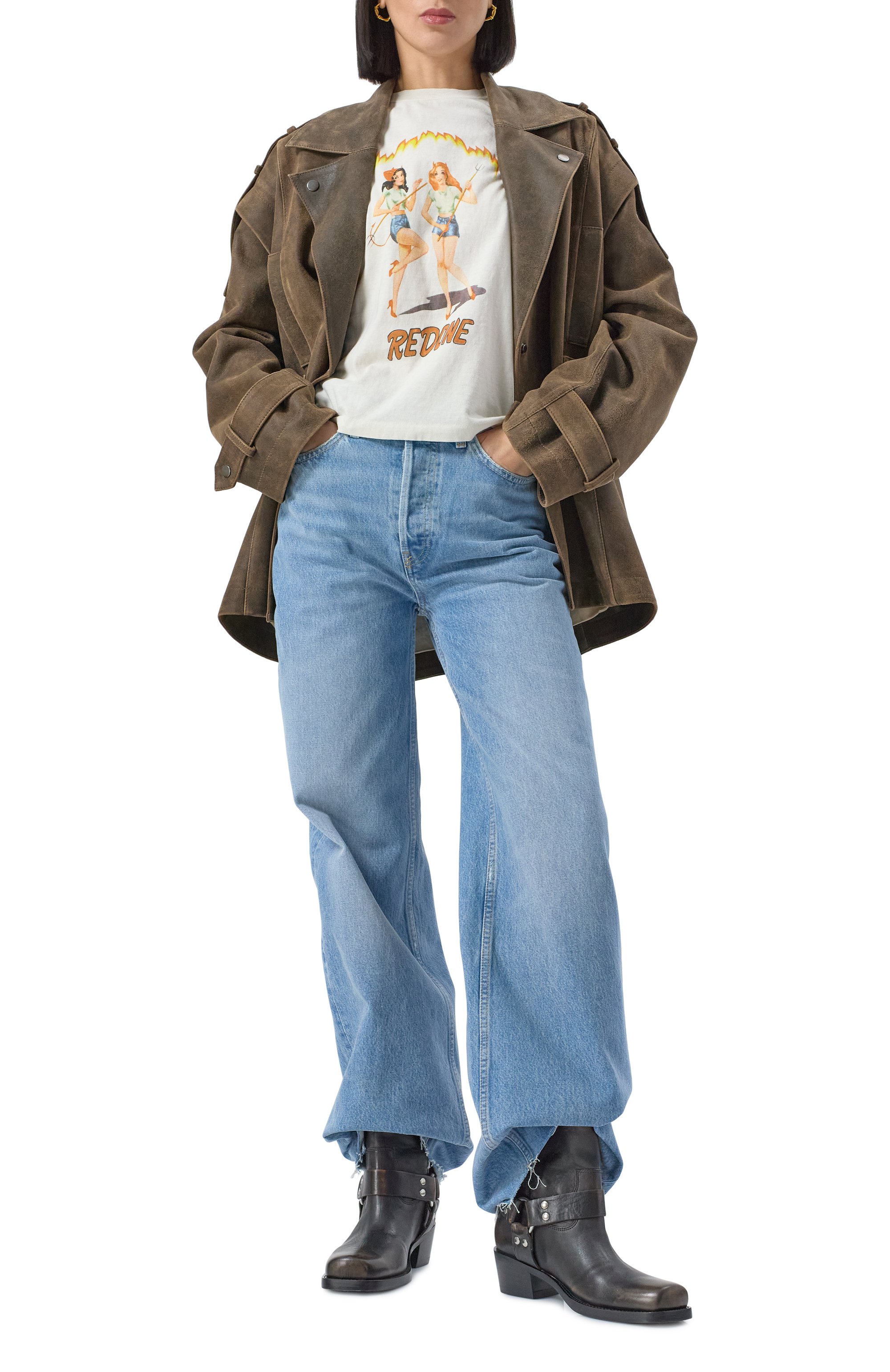 Хлопковая футболка RE/DONE, арт. 024-02WCGT309, фото 2