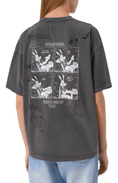 Хлопковая футболка DOMREBEL, арт. CASHBUN T-SHIRT, фото 4
