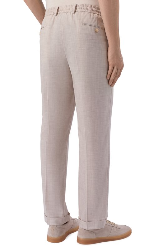 Шерстяные брюки Gran Sasso 76115/58906 Бежевый  76115/58906 Фото 4