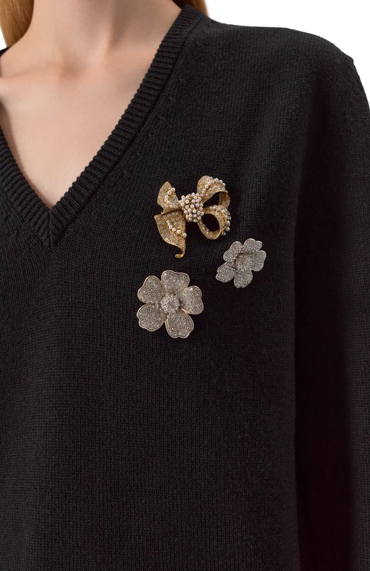 Шерстяной пуловер Dolce & Gabbana FXY19Z/JCVXN Чёрный  FXY19Z/JCVXN Фото 5