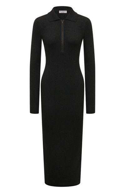 Платье из шерсти и кашемира BRUNELLO CUCINELLI, арт. M14817A95P, фото 1