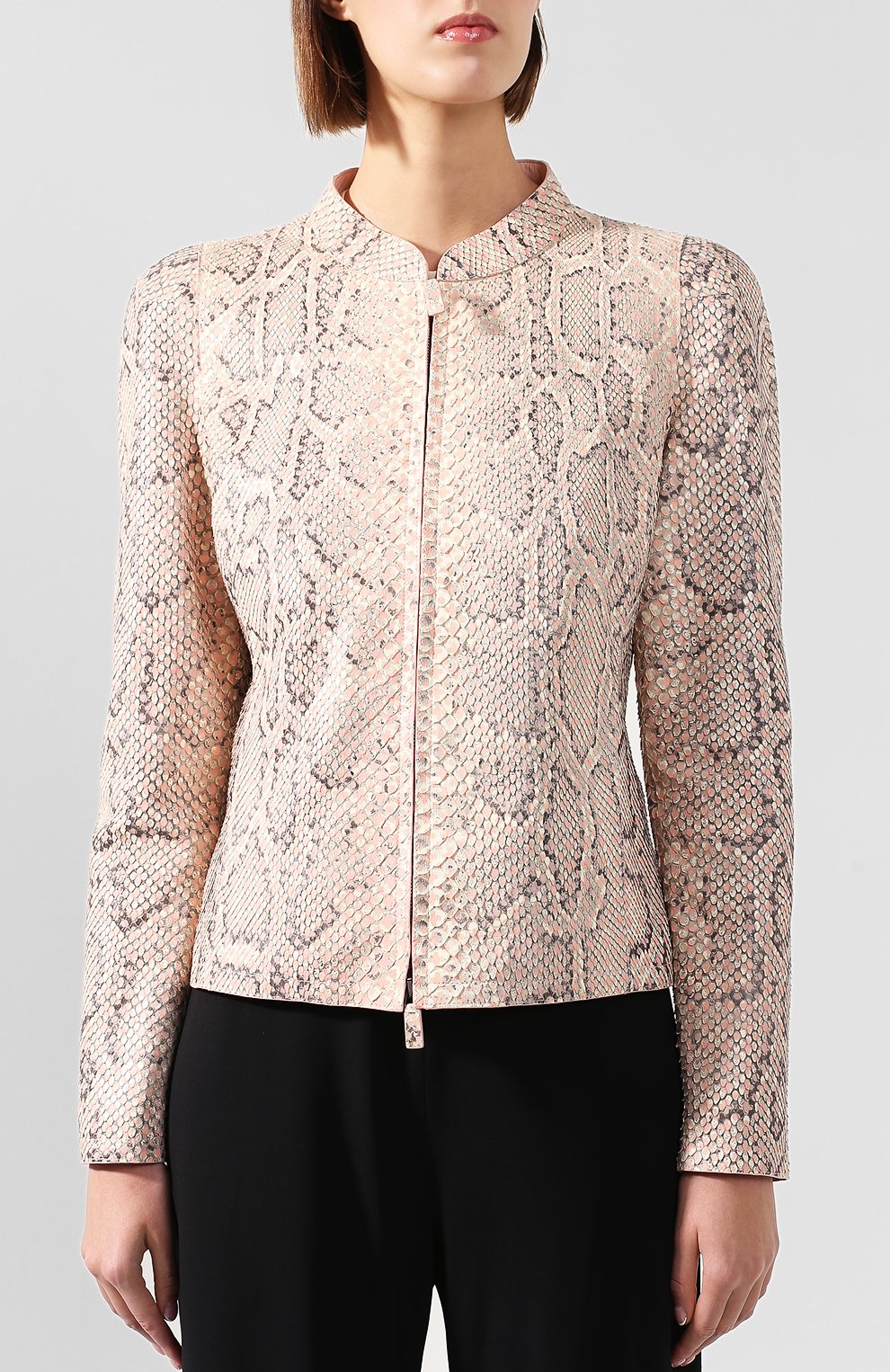 Кожаная куртка GIORGIO ARMANI разноцветного цвета по цене 1045000 руб., арт. 1AG04P/1AP14/PBIV, фото 3 Кожаная куртка GIORGIO ARMANI, арт. 1AG04P/1AP14/PBIV, фото 3