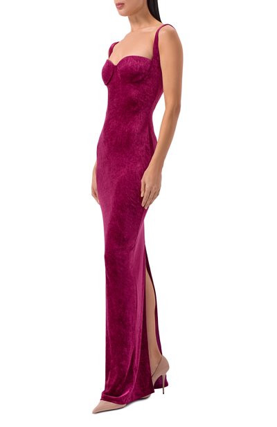 Бархатное платье BALENCIAGA, арт. 794452/TKQ22, фото 2