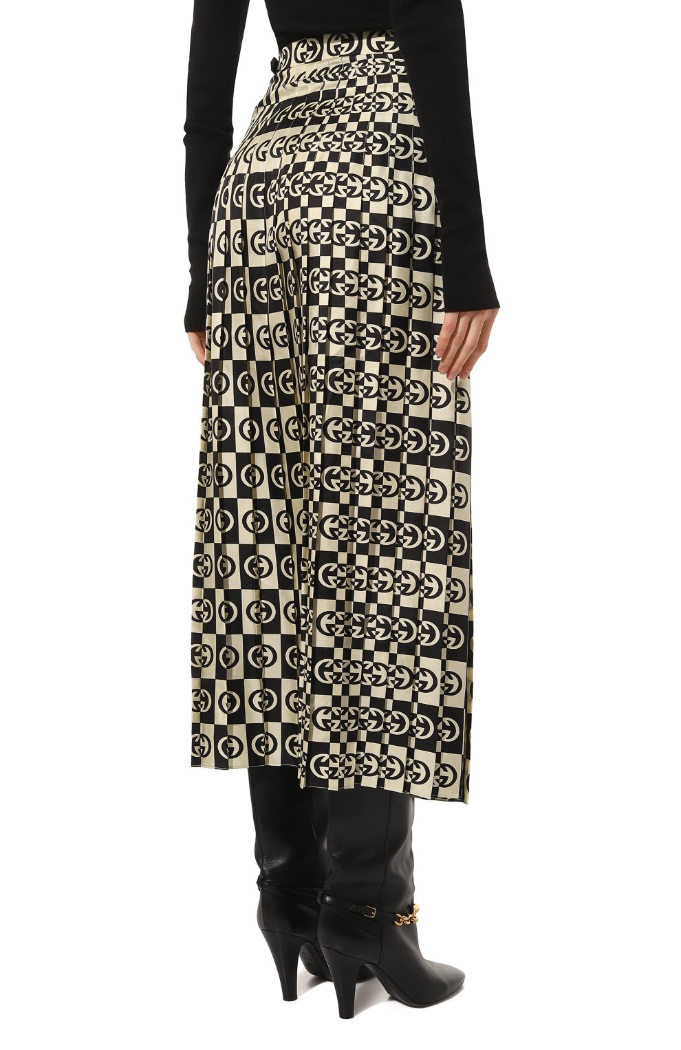 Шелковая юбка GUCCI, арт. 671153 Z8AVQ, фото 4