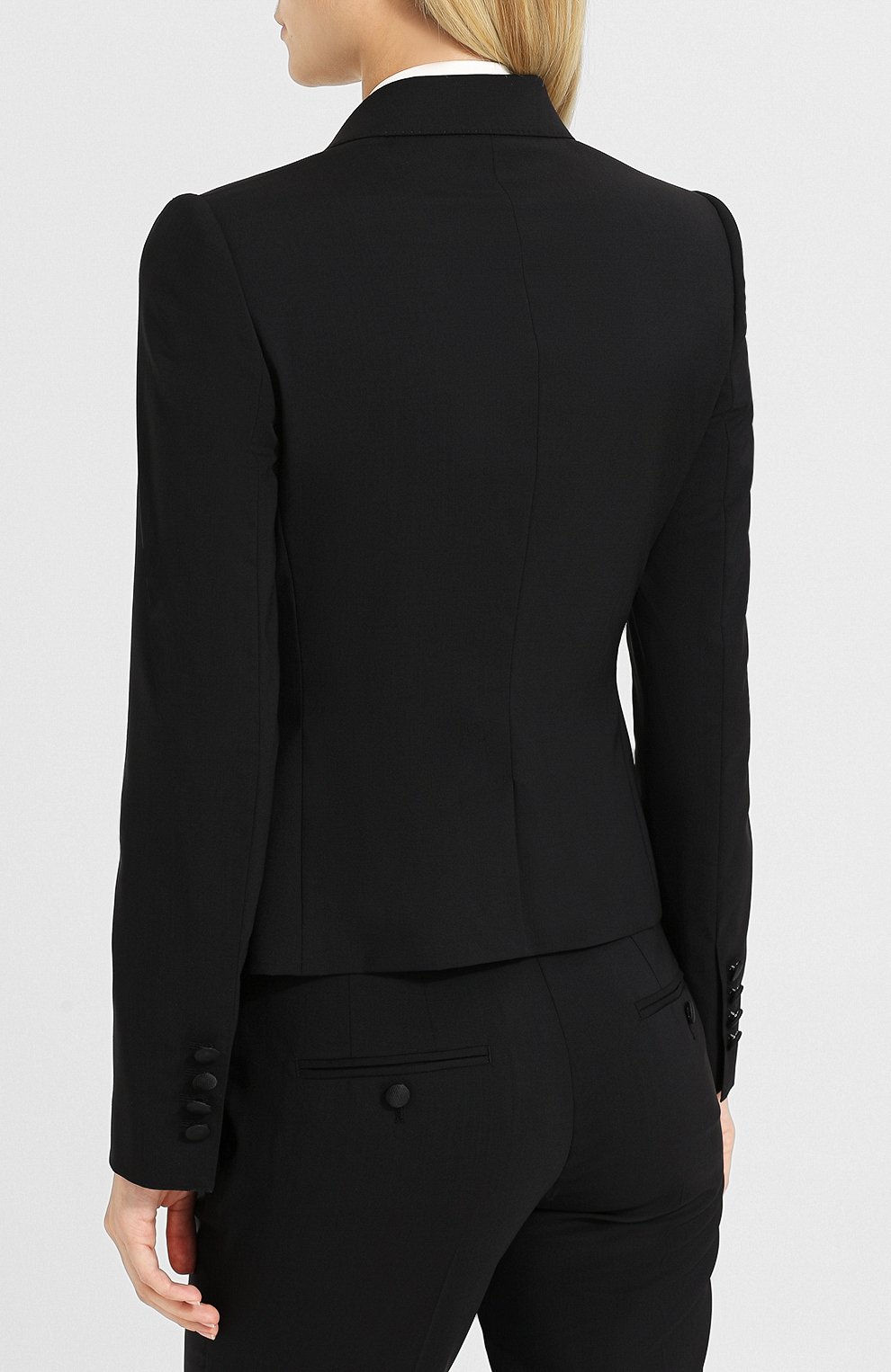 Приталенный шерстяной жакет на двух пуговицах DOLCE & GABBANA, арт. F29G3T/FUBBG, фото 4