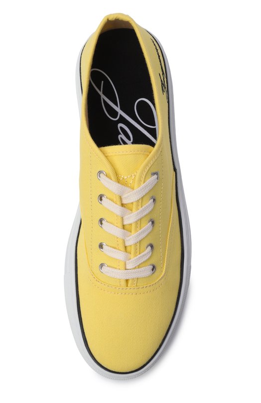 Текстильные кеды Les Féfé Jacquemus 26EF0W00212/AW00829 Жёлтый  26EF0W00212/AW00829 Фото 6