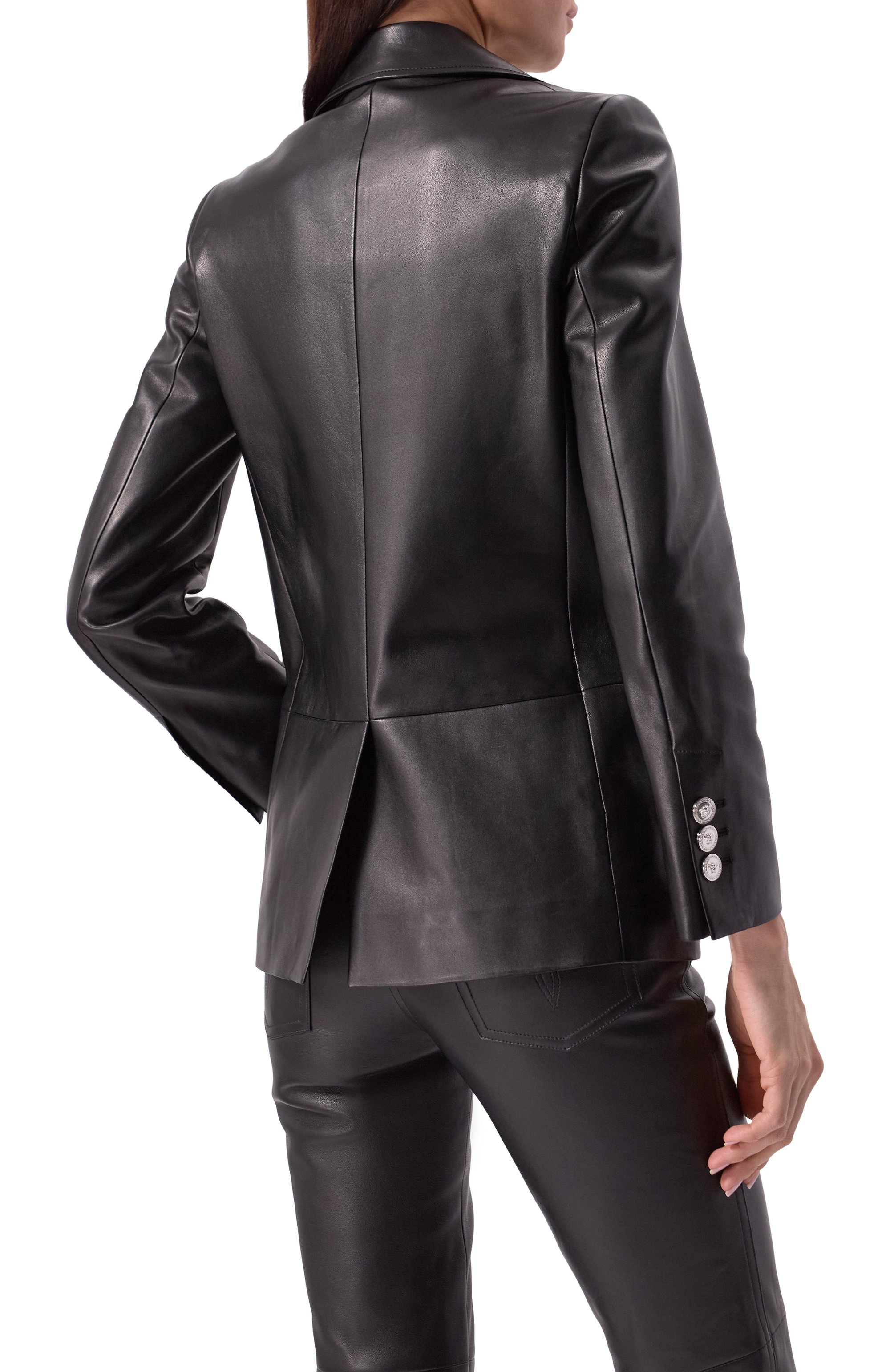 Кожаный жакет VERSACE, арт. 1017794/1A12320, фото 4