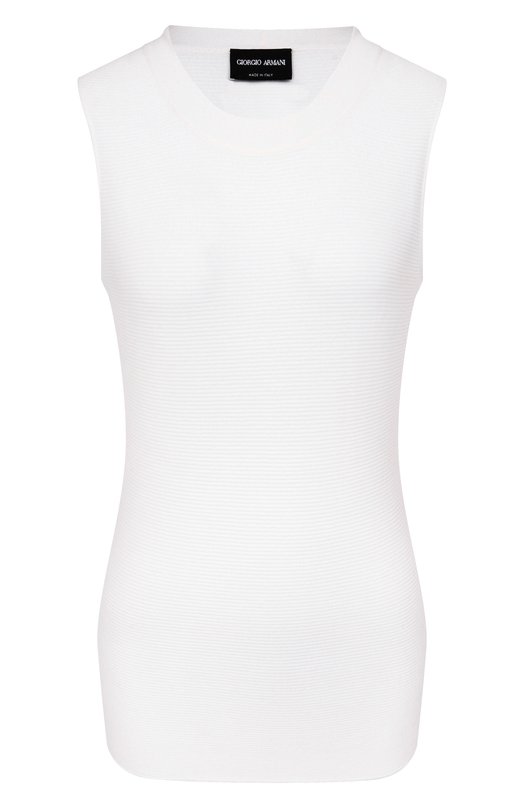 Топ из вискозы Giorgio Armani 8NAH30/AM05Z Белый 8NAH30/AM05Z