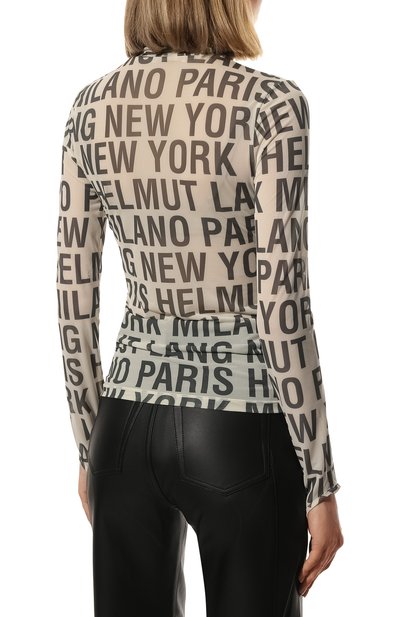 Топ HELMUT LANG кремового цвета по цене 32950 руб., арт. L09HW510, фото 4 Топ HELMUT LANG, арт. L09HW510, фото 4