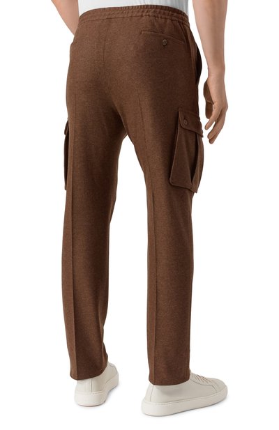 Шерстяные брюки-карго CORNELIANI, арт. 264L14-2618801, фото 4