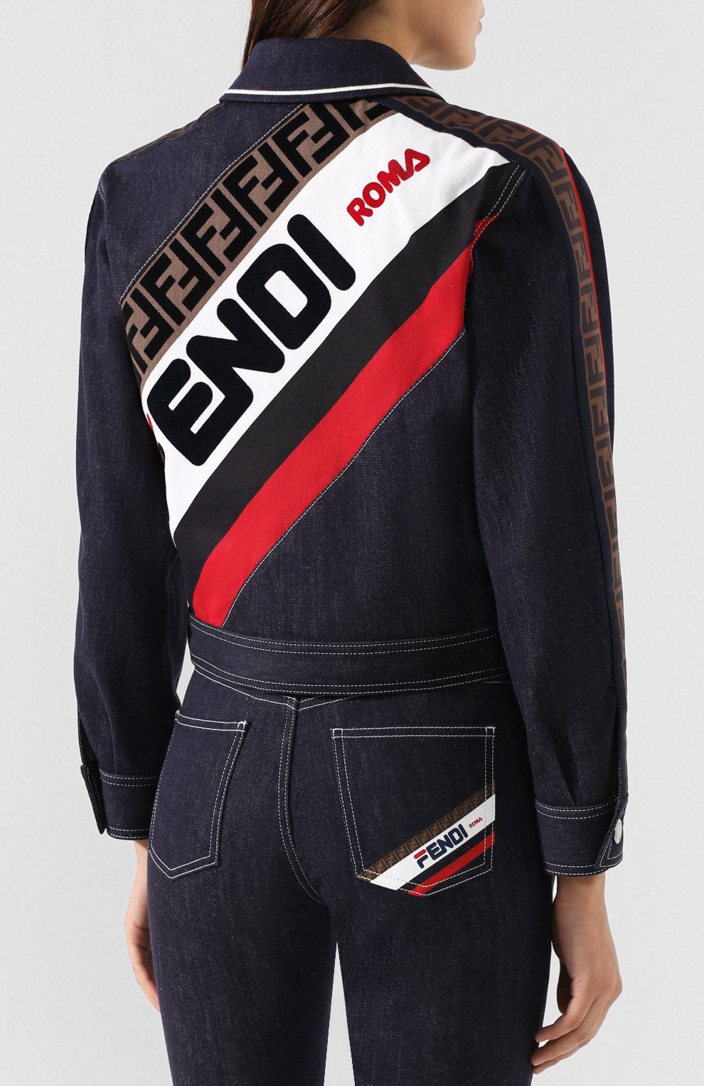 Джинсовая куртка FENDI, арт. FLF541 A5VI, фото 4
