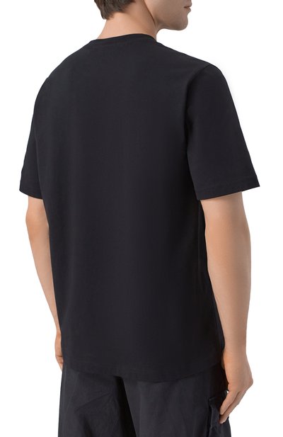 Хлопковая футболка ICEBERG черного цвета по цене 21900 руб., арт. F028/627A, фото 4 Хлопковая футболка ICEBERG, арт. F028/627A, фото 4