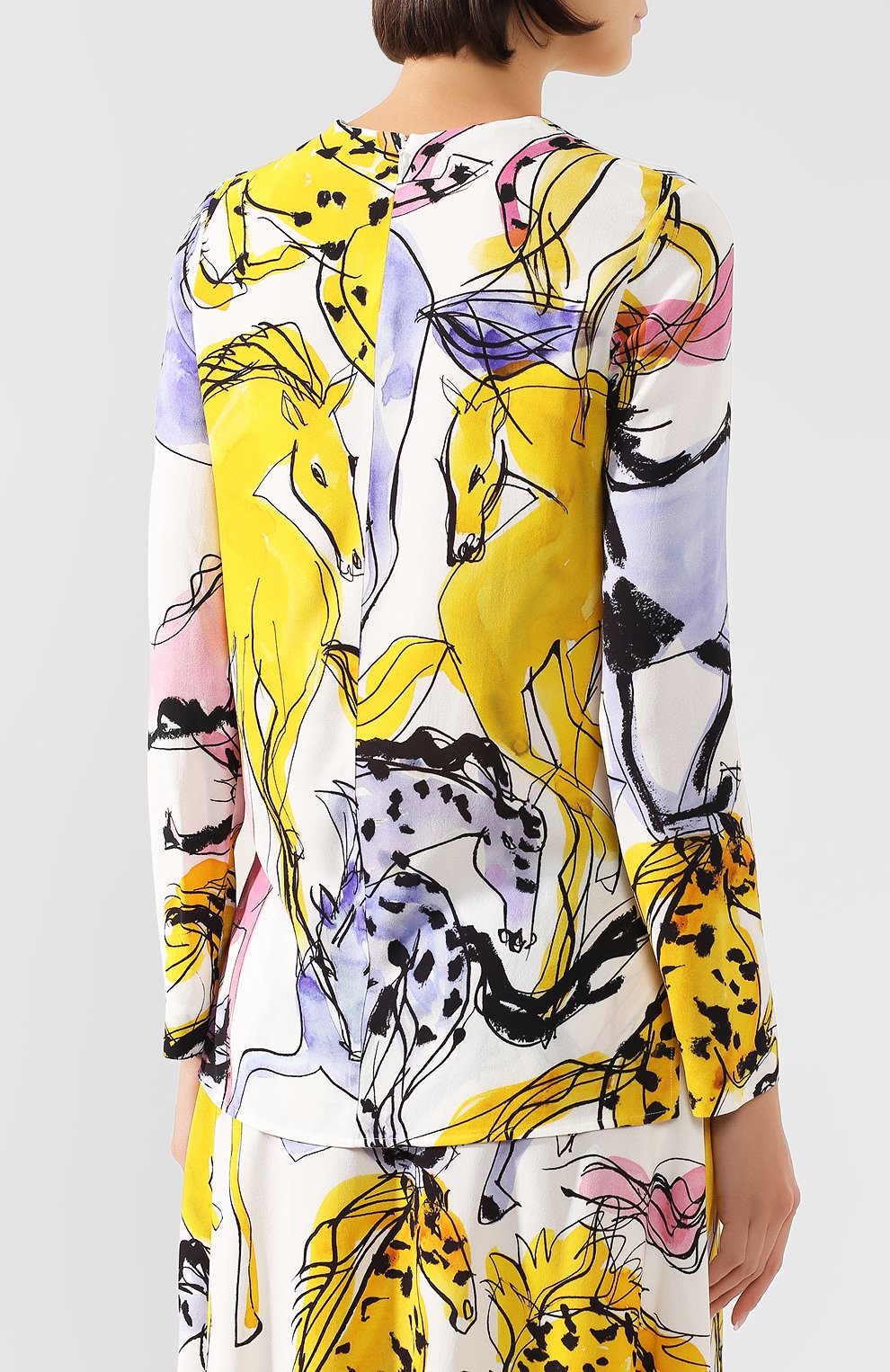 Блузка из вискозы STELLA MCCARTNEY, арт. 411686/S0A08, фото 4