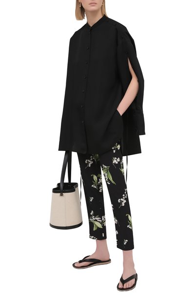 Шелковые брюки REDVALENTINO, арт. VR3RBA65/5M3, фото 2