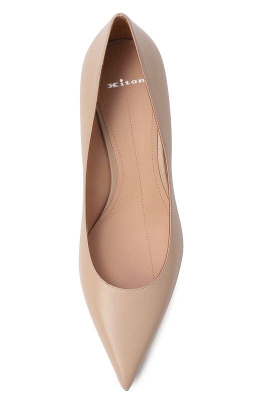 Кожаные туфли Kiton D61819K0524F31 Бежевый  D61819K0524F31 Фото 6
