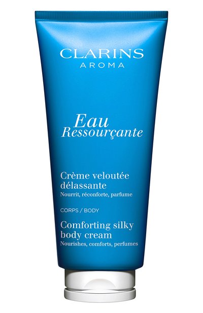 Успокаивающий крем для тела eau ressourcante (200ml) CLARINS бесцветного цвета по цене 4250 руб., арт. 80083323 | Фото 1 Женского успокаивающий крем для тела eau ressourcante (200ml) CLARINS, арт. 80083323