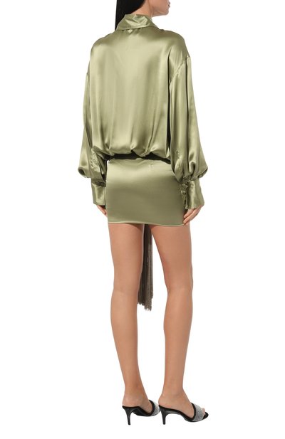 Шелковое платье THE ATTICO, арт. 247WCA307, фото 4