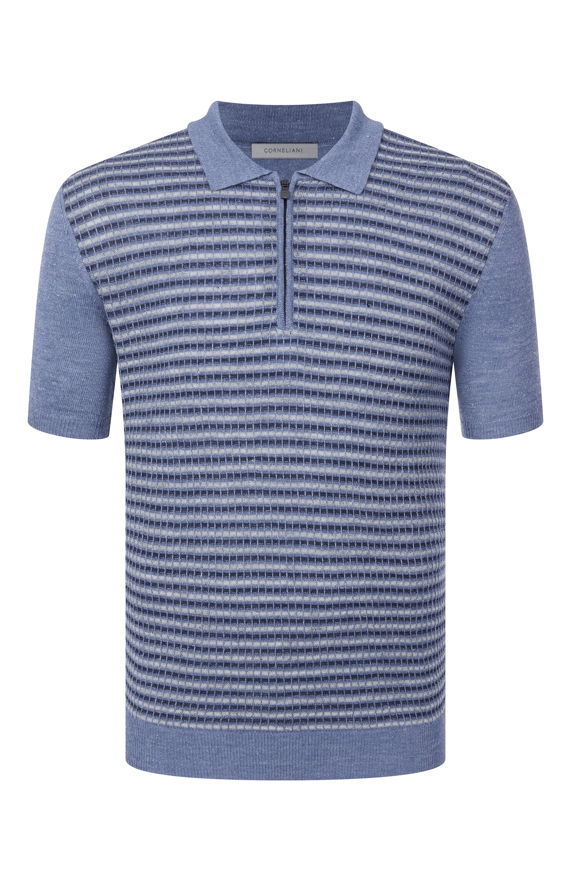 Поло изо льна и шелка CORNELIANI, арт. 25M56A-2525118, фото 1