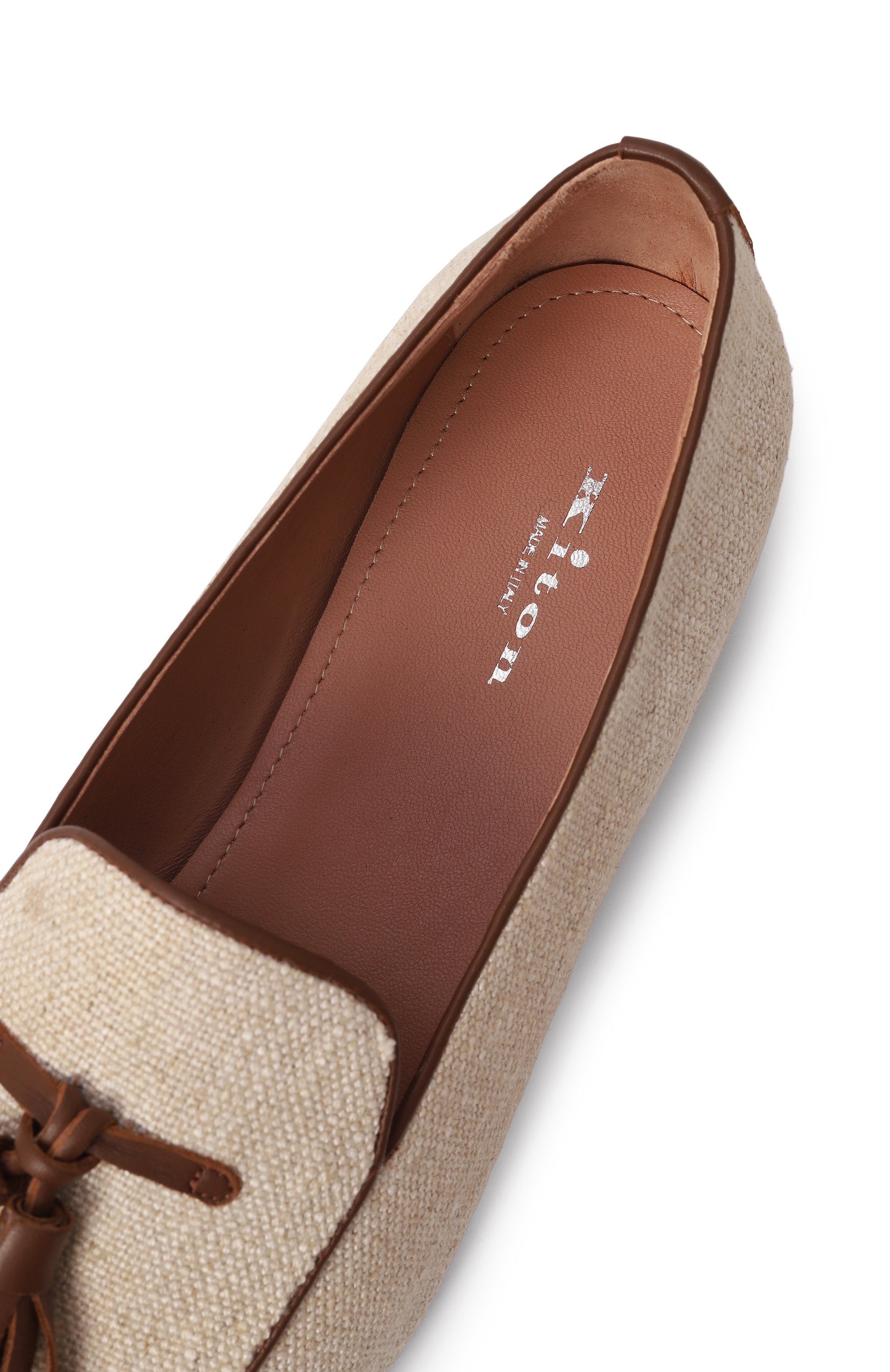 Текстильные лоферы KITON, арт. D59804N0117002, фото 7