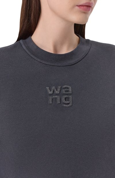 Хлопковый свитшот ALEXANDERWANG.T, арт. 4CC1261219, фото 5