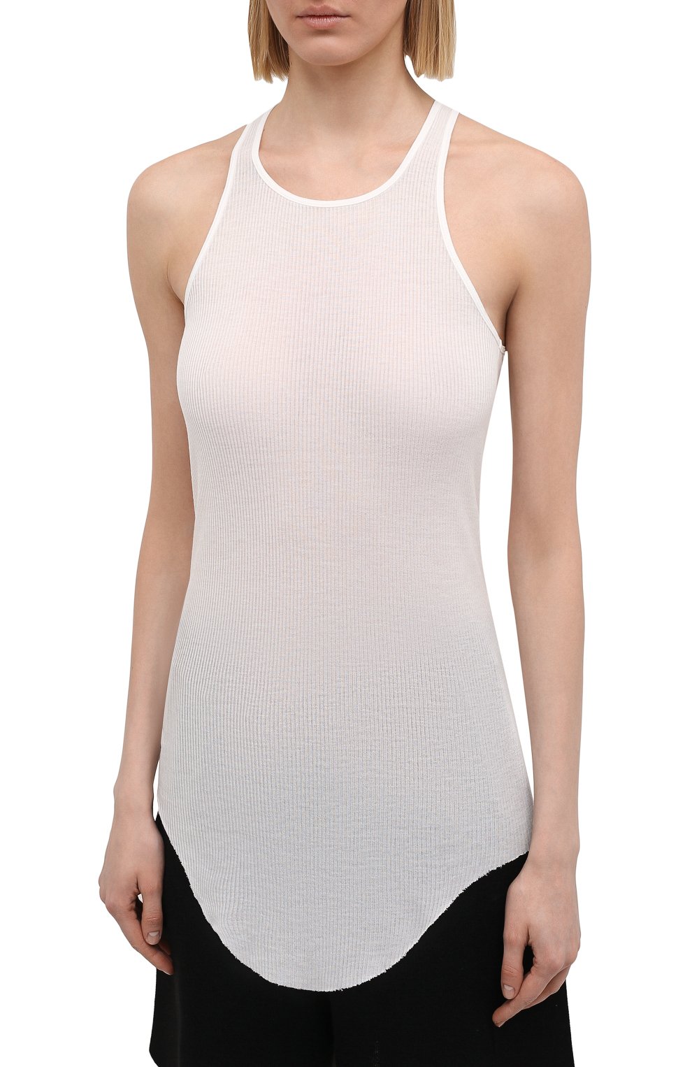 Майка из вискозы и шелка RICK OWENS, арт. RP21S3101/RC, фото 3